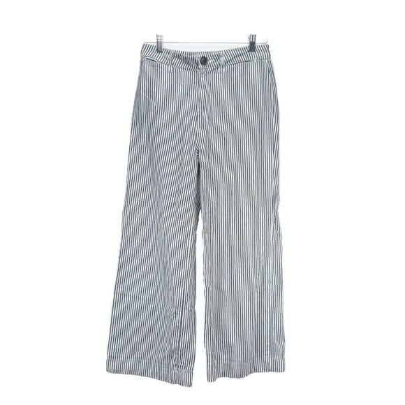 ROLLA’S Old Mate Striped Pinstripes Navy White High Waist Pants sz 26 - Picture 5 of 9